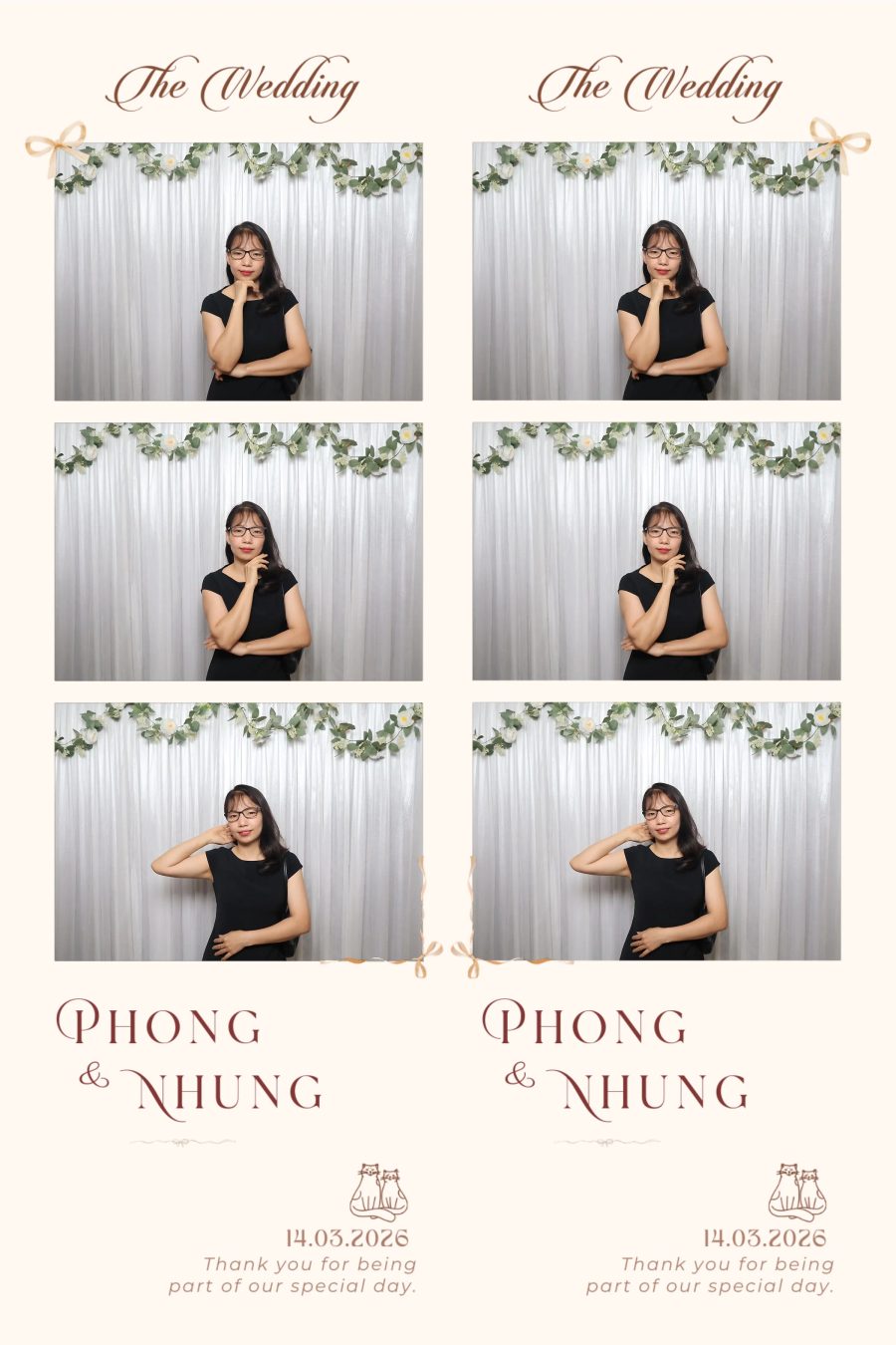 Chupbox Wedding photobooth for Phong & Nhung at Luxury Palace