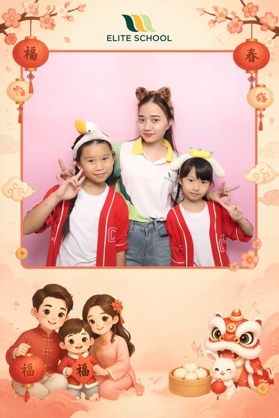 Chupbox Photobooth for Family day at Elite School Binh Duong