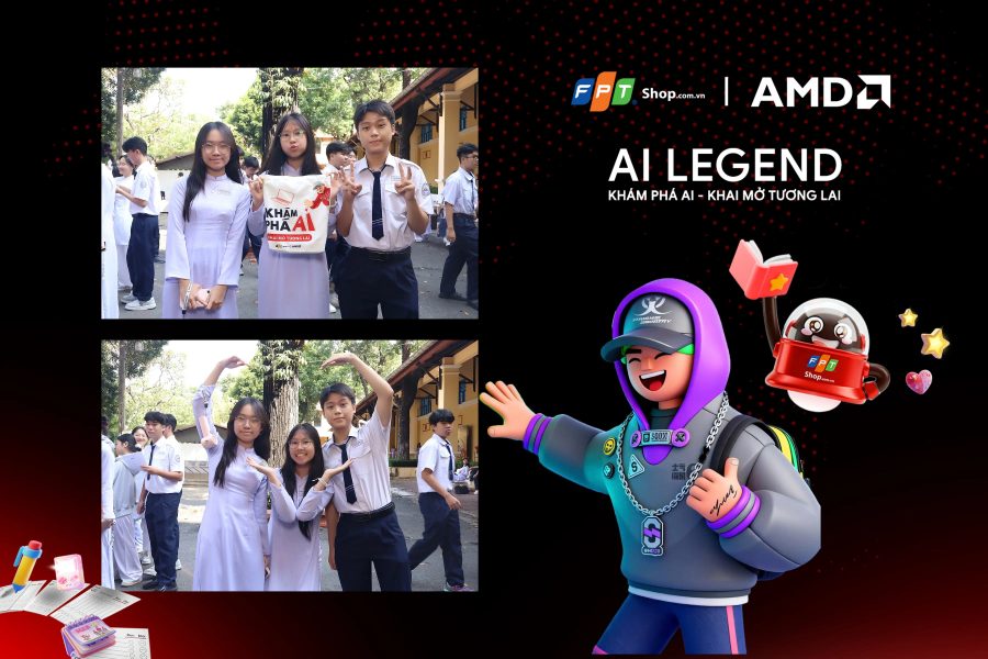 Chupbox Photobooth photo for FPT Shop Event at Nguyễn Thị Minh Khai High School