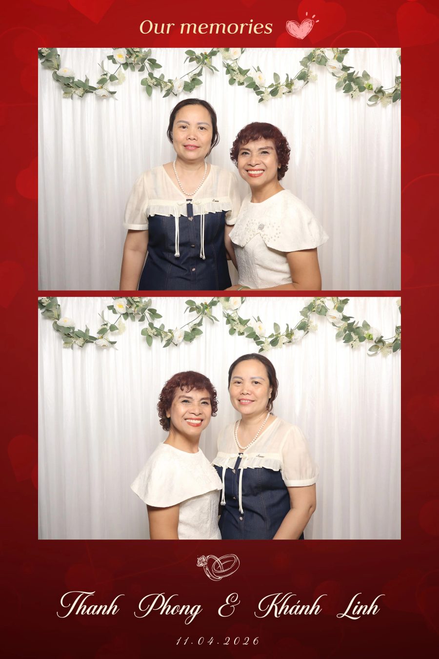 Chupbox Photobooth for Phong & Linh Wedding at Luxury Palace