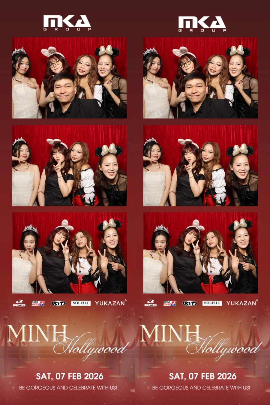 Chupbox photobooth event at hotel equatorial for Year-end party