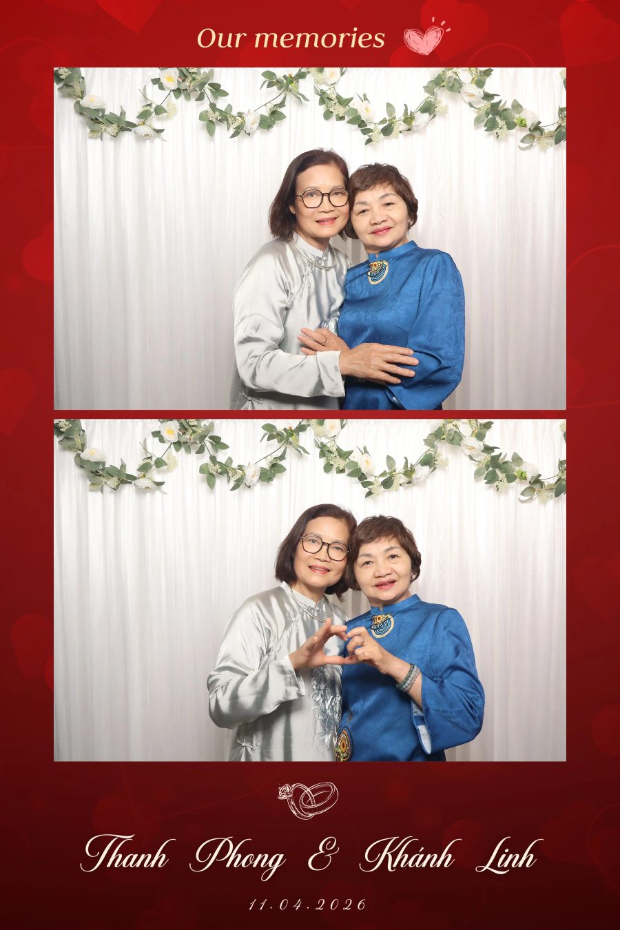 Chupbox Photobooth for Phong & Linh Wedding at Luxury Palace
