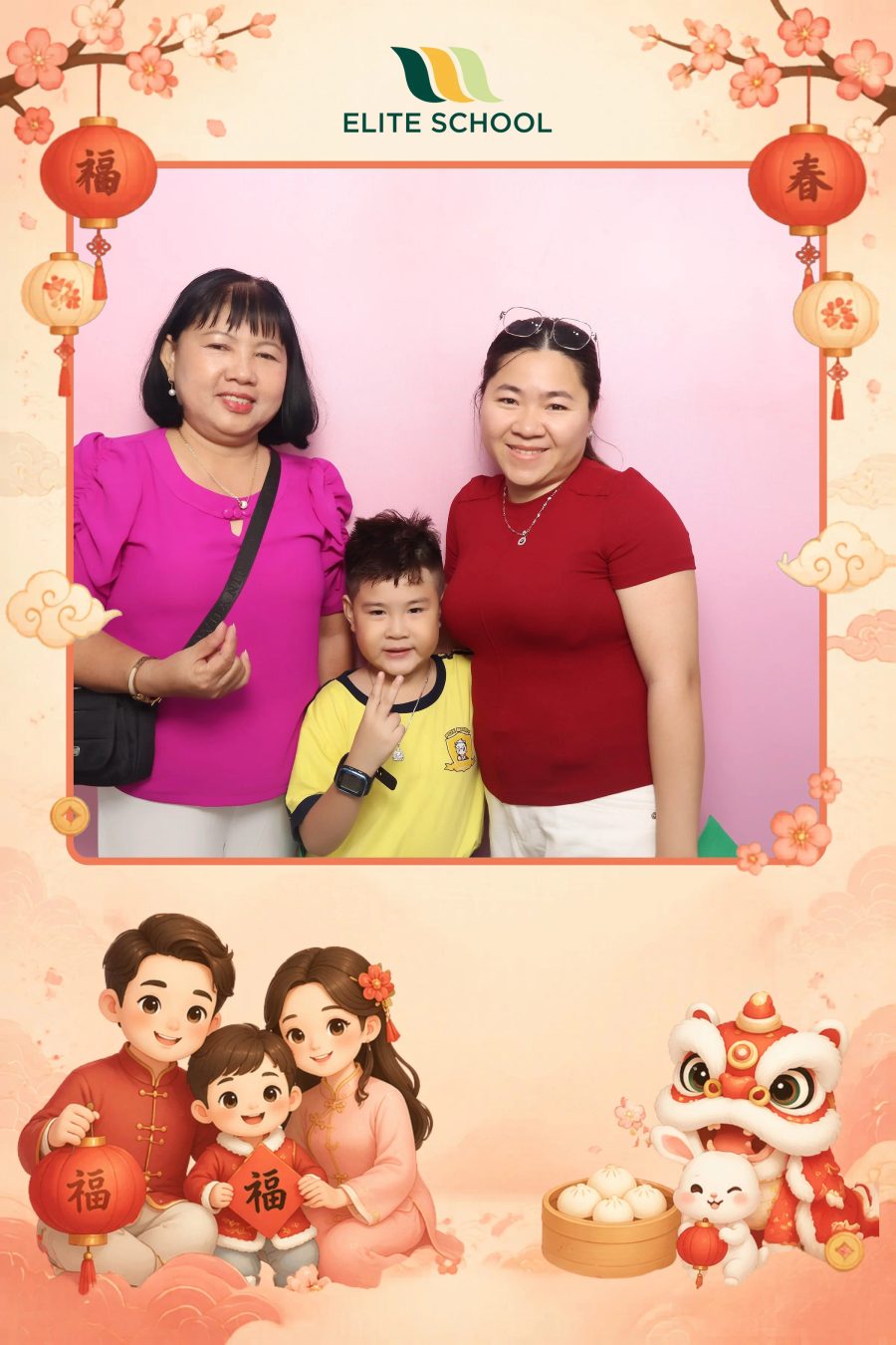 Chupbox Photobooth for Family day at Elite School Binh Duong
