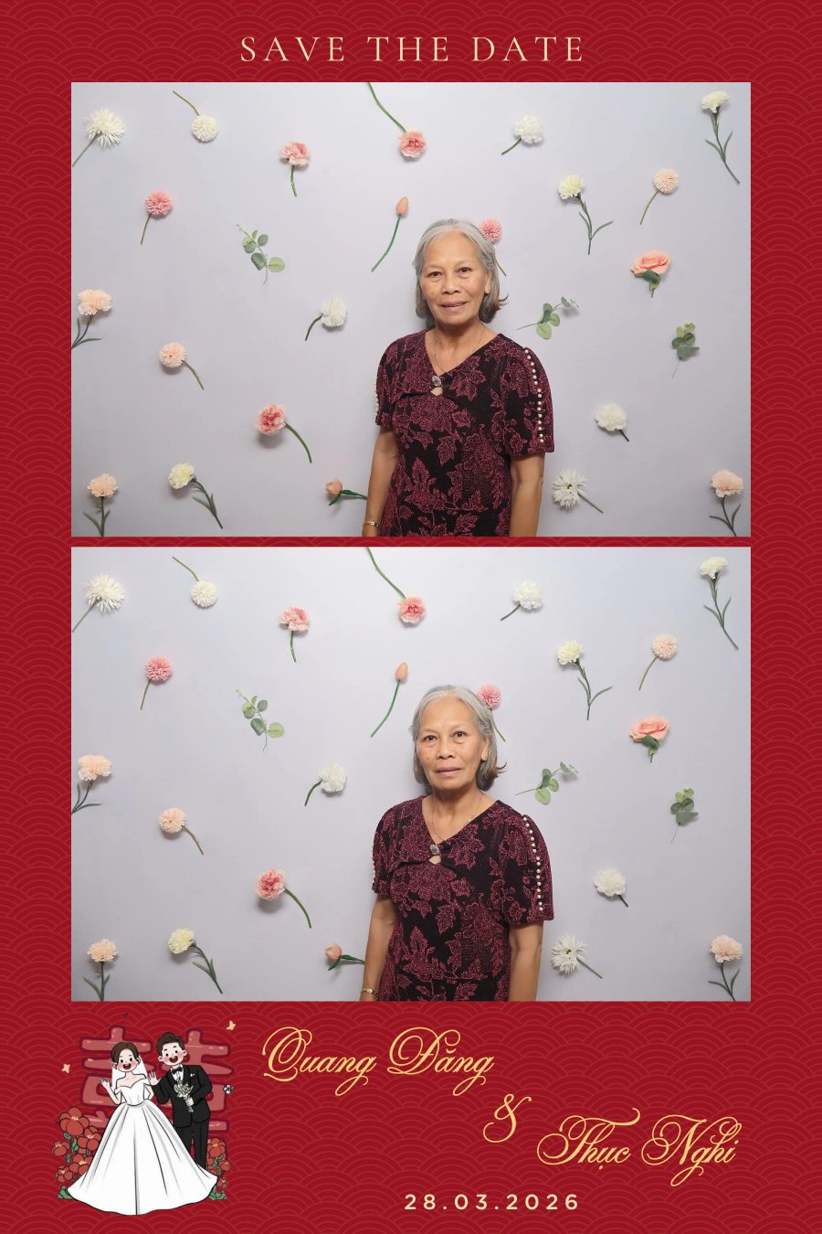 Chupbox Wedding Photobooth for Dang & Nghi at Queen Plaza Ky Hoa