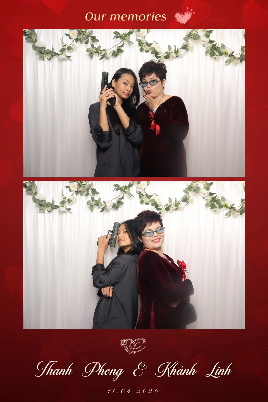 Chupbox Photobooth for Phong & Linh Wedding at Luxury Palace