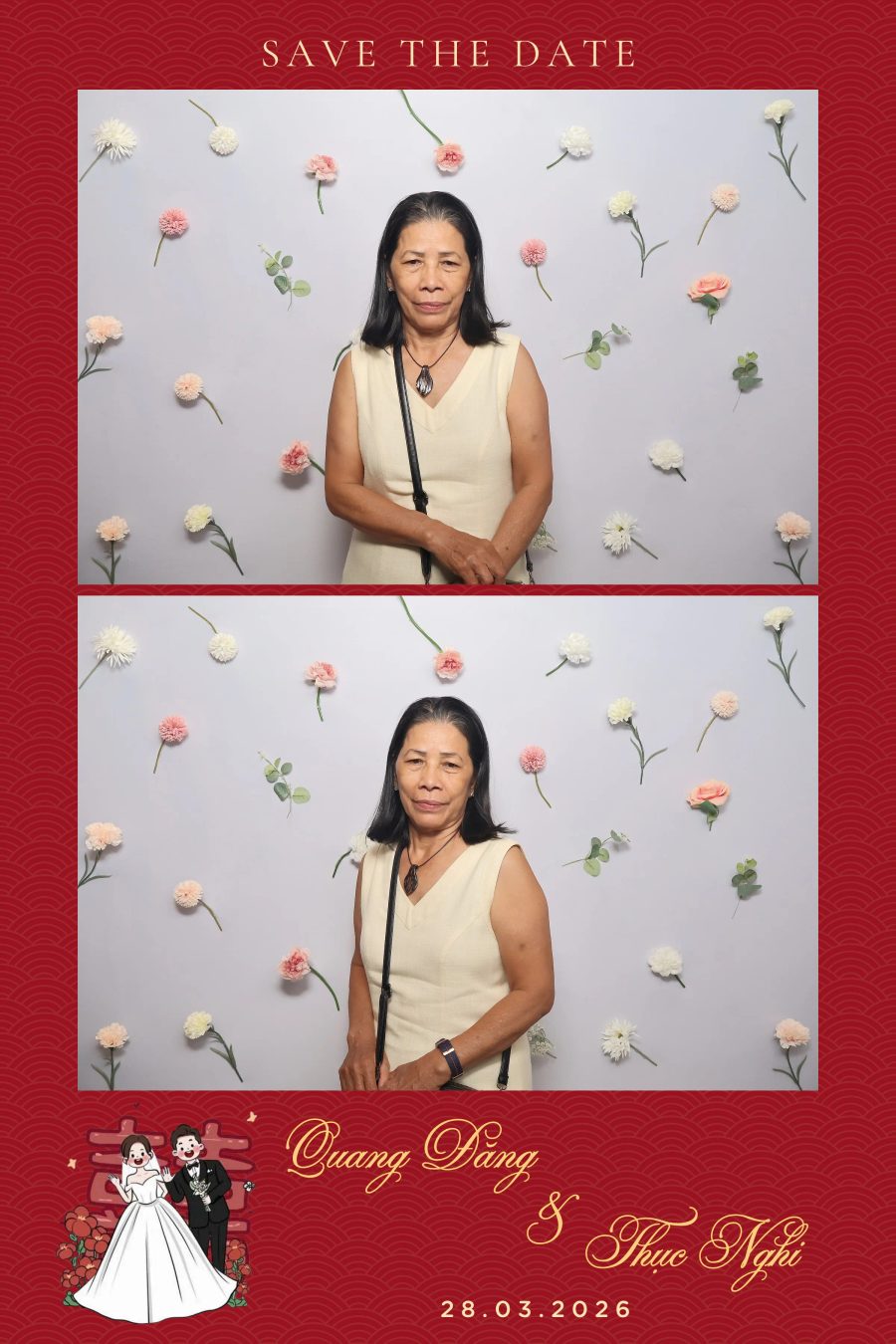 Chupbox Wedding Photobooth for Dang & Nghi at Queen Plaza Ky Hoa