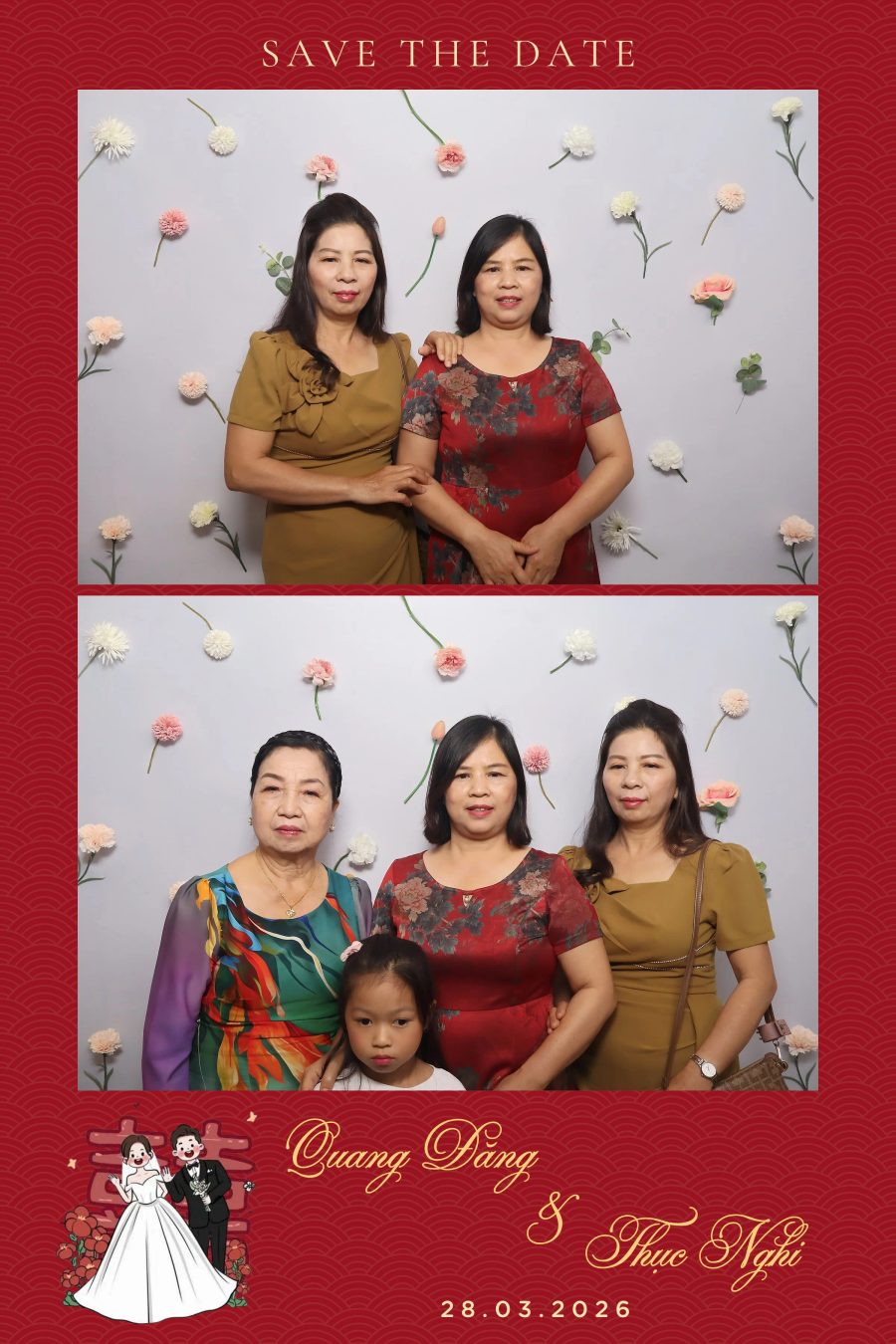 Chupbox Wedding Photobooth for Dang & Nghi at Queen Plaza Ky Hoa