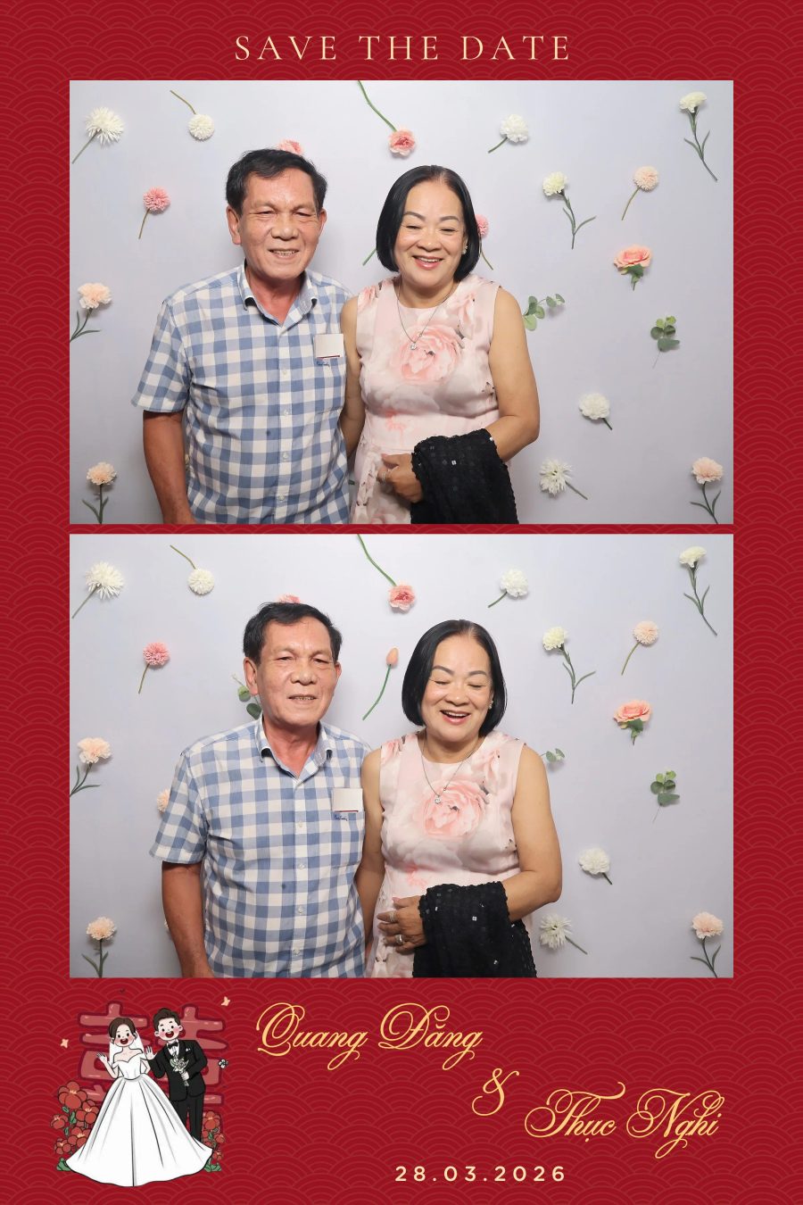 Chupbox Wedding Photobooth for Dang & Nghi at Queen Plaza Ky Hoa