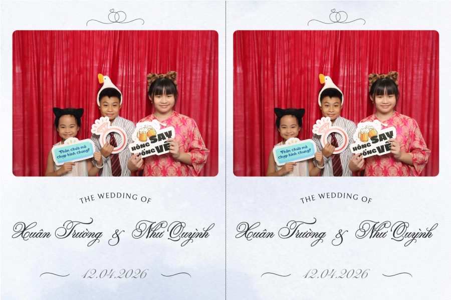 Chupbox Wedding Photobooth for Truong & Quynh at Luxury Palace