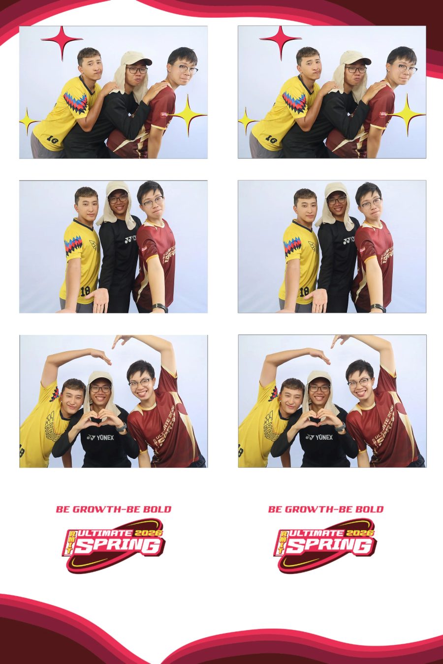 Chupbox Photobooth of RMIT Ultimate Frisbee Club at RMIT university in HCM