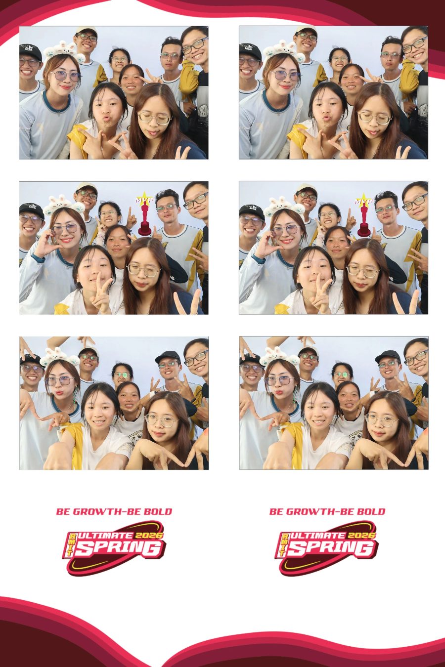 Chupbox Photobooth of RMIT Ultimate Frisbee Club at RMIT university in HCM