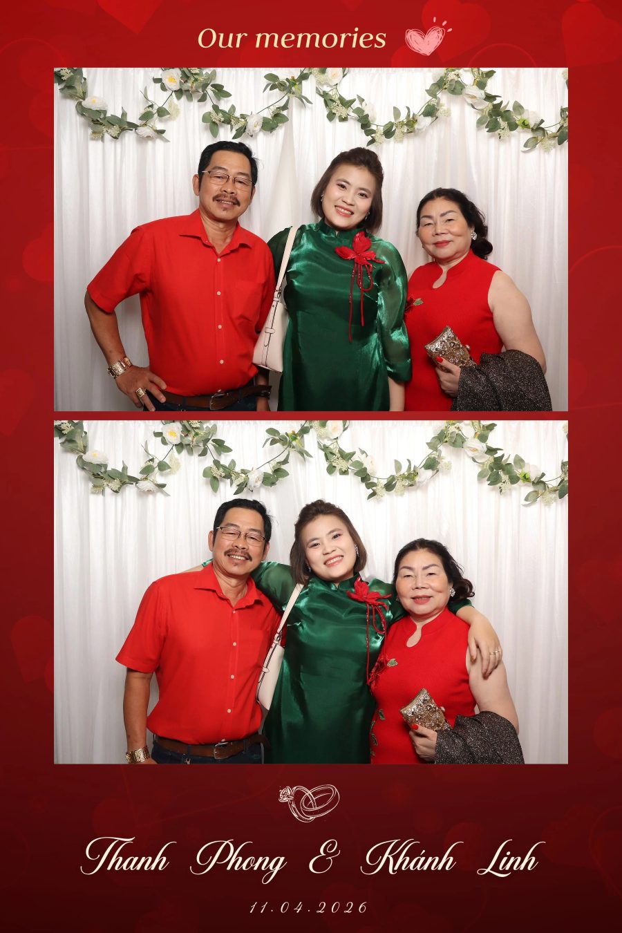 Chupbox Photobooth for Phong & Linh Wedding at Luxury Palace