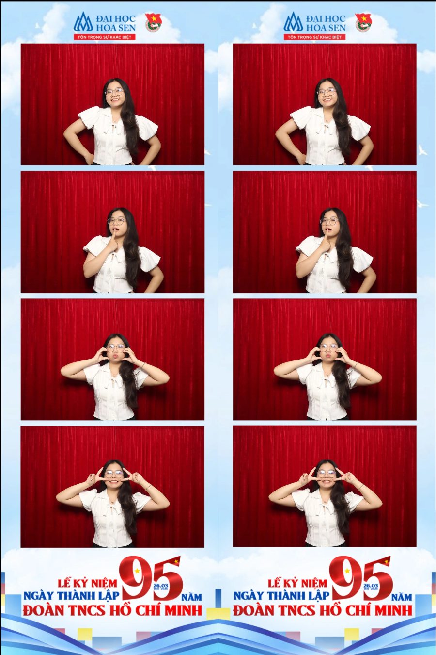 Chupbox Photobooth at Hoa Sen University for the 95th Anniversary of the Ho Chi Minh Communist Youth Union