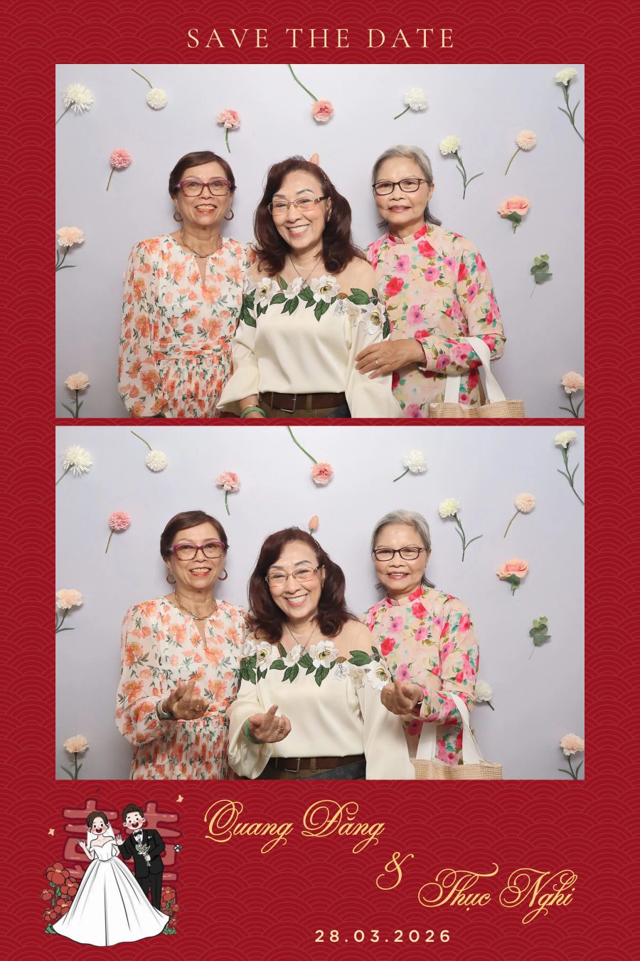 Chupbox Wedding Photobooth for Dang & Nghi at Queen Plaza Ky Hoa