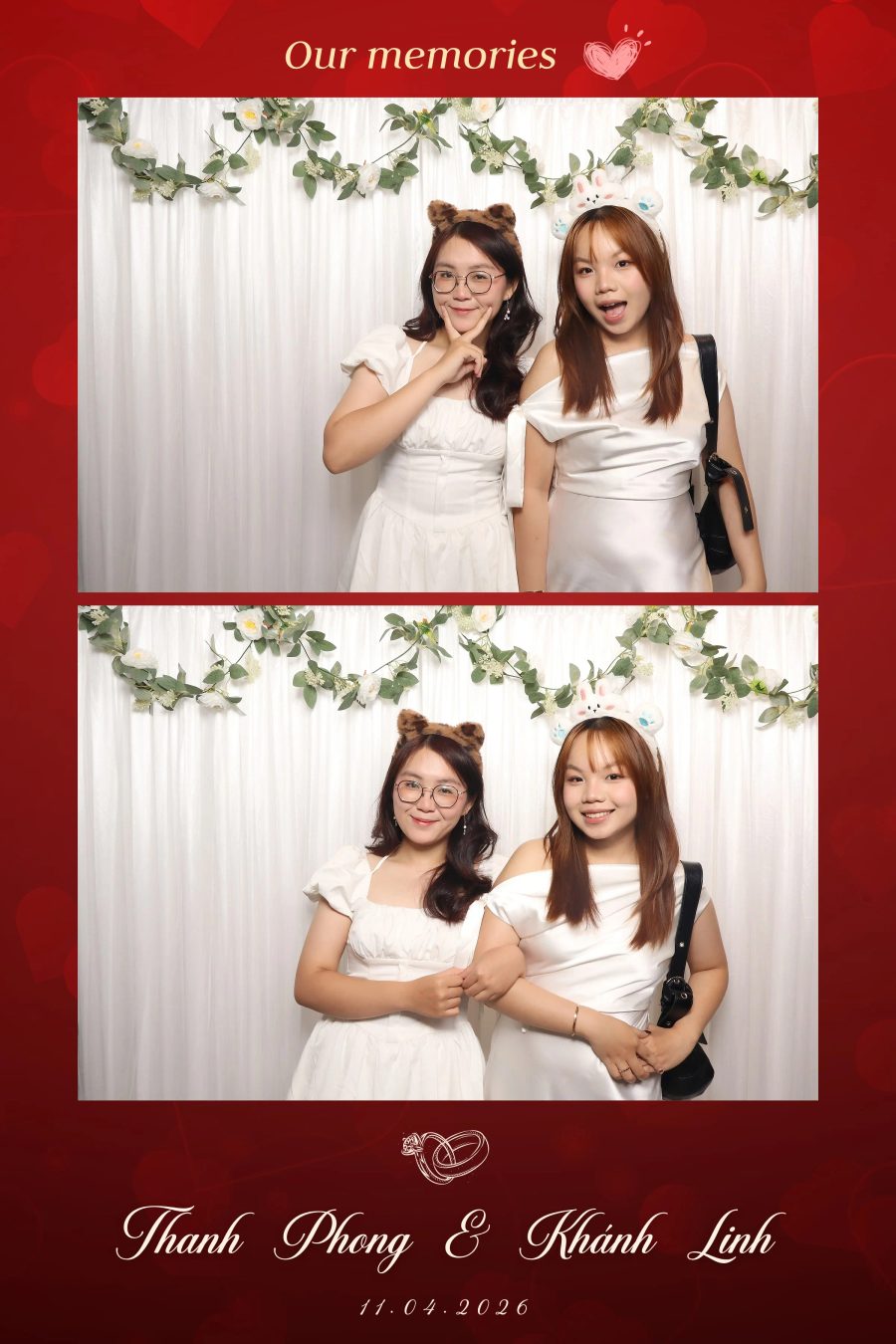 Chupbox Photobooth for Phong & Linh Wedding at Luxury Palace