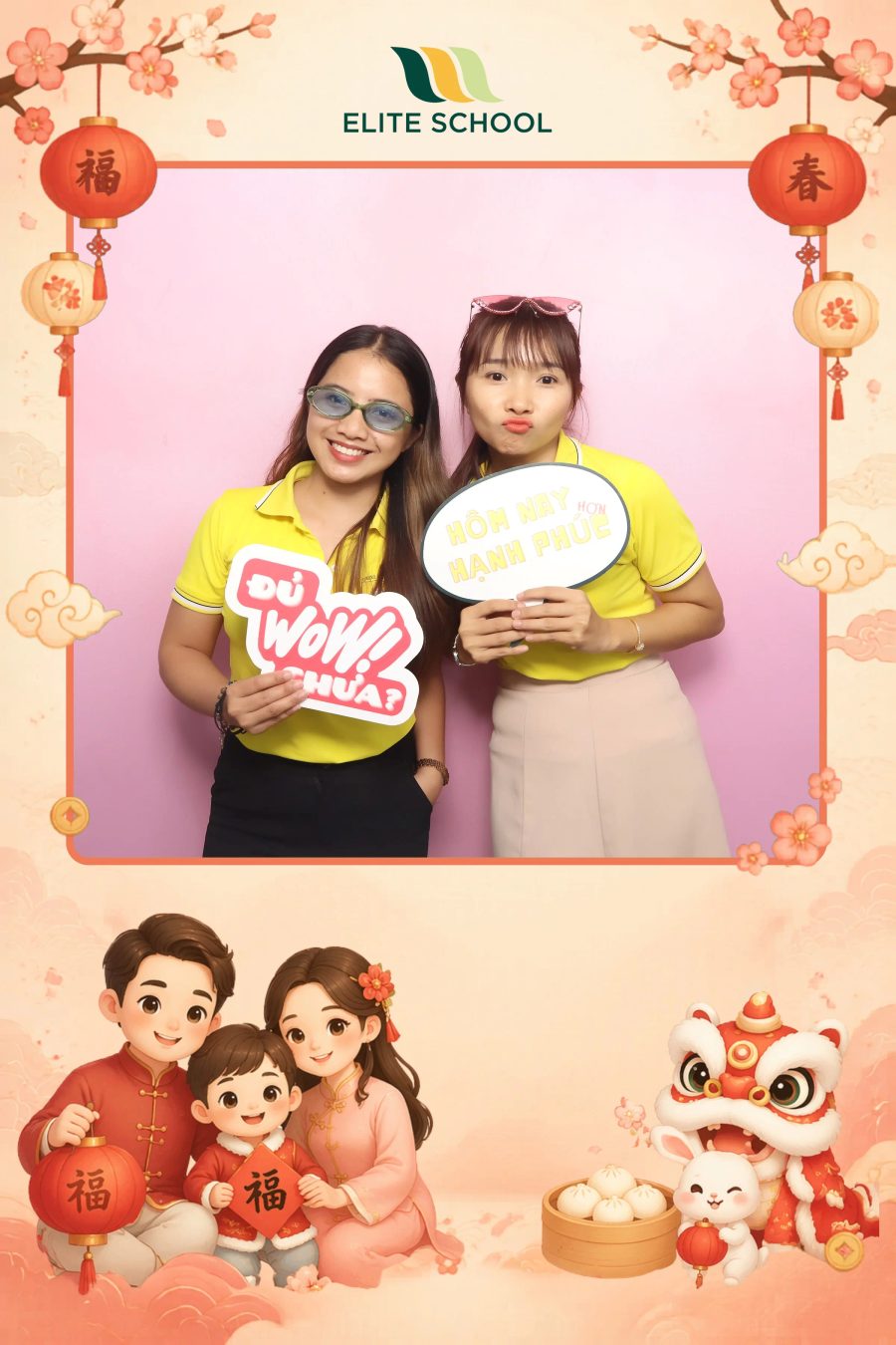 Chupbox Photobooth for Family day at Elite School Binh Duong