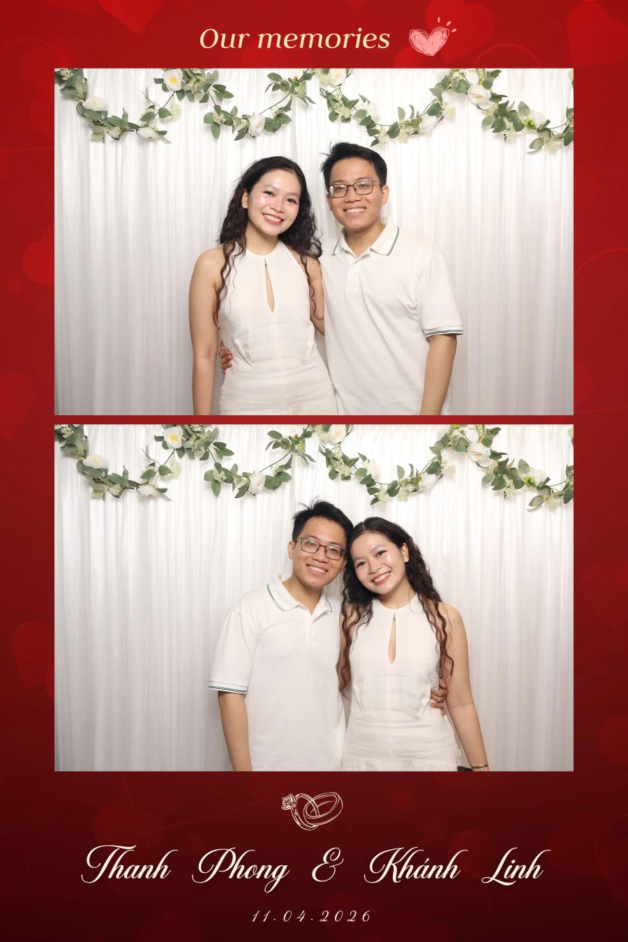 Chupbox Photobooth for Phong & Linh Wedding at Luxury Palace