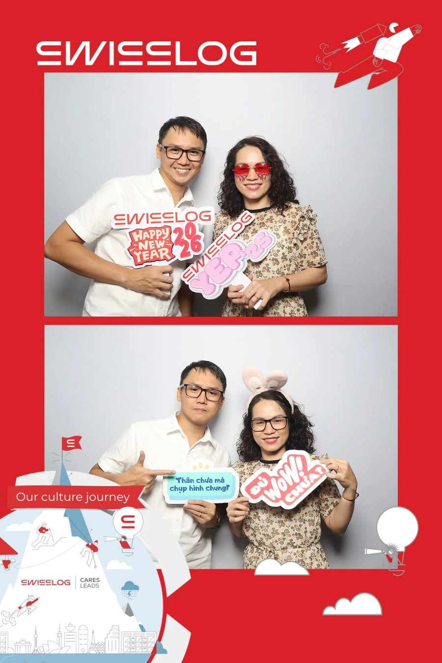 Chupbox Photobooth for Swisslog Year-end Party 2026 by Kuka Vietnam