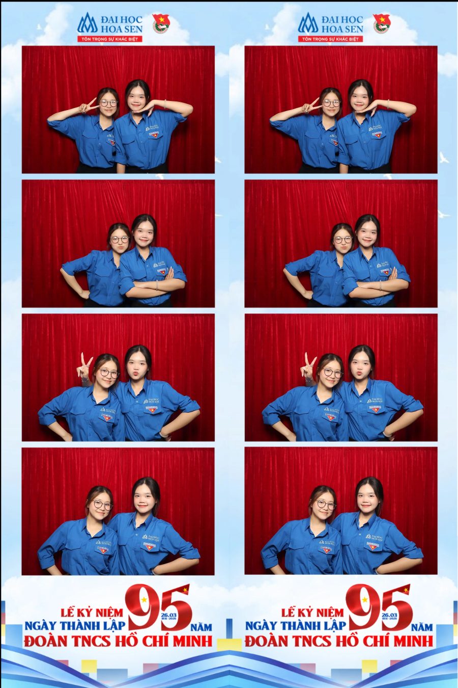 Chupbox Photobooth at Hoa Sen University for the 95th Anniversary of the Ho Chi Minh Communist Youth Union
