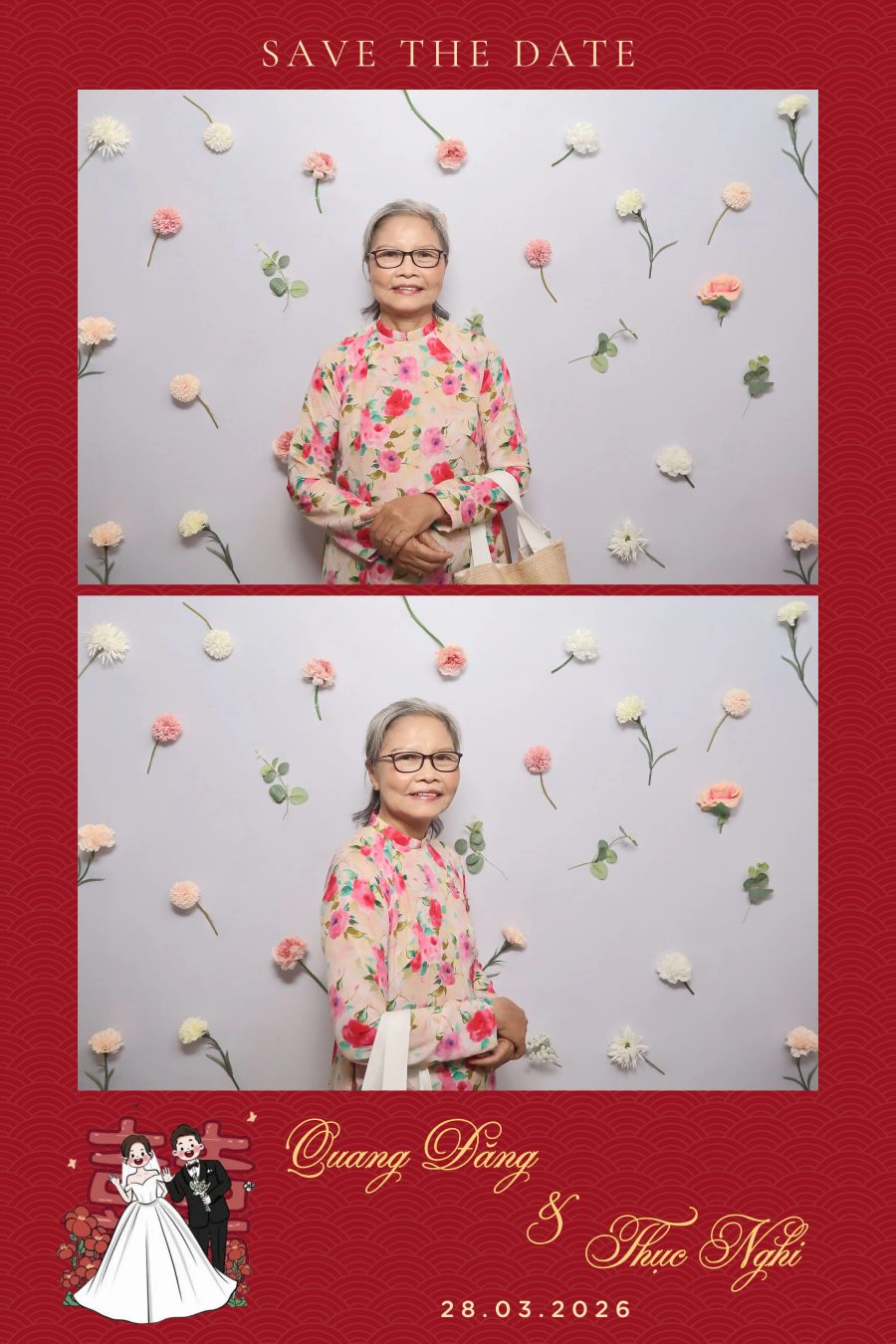 Chupbox Wedding Photobooth for Dang & Nghi at Queen Plaza Ky Hoa
