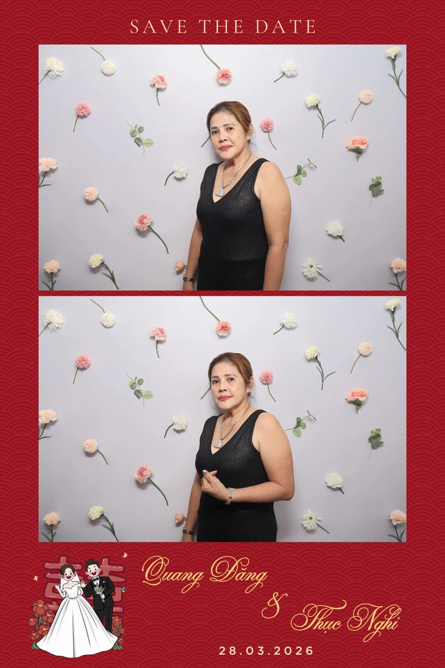 Chupbox Wedding Photobooth for Dang & Nghi at Queen Plaza Ky Hoa