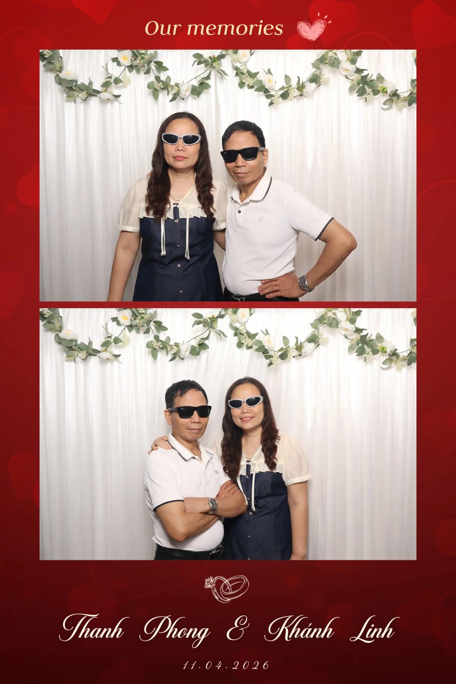 Chupbox Photobooth for Phong & Linh Wedding at Luxury Palace