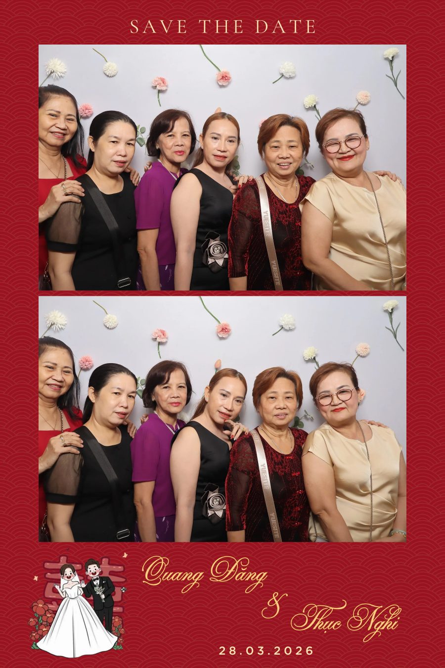 Chupbox Wedding Photobooth for Dang & Nghi at Queen Plaza Ky Hoa