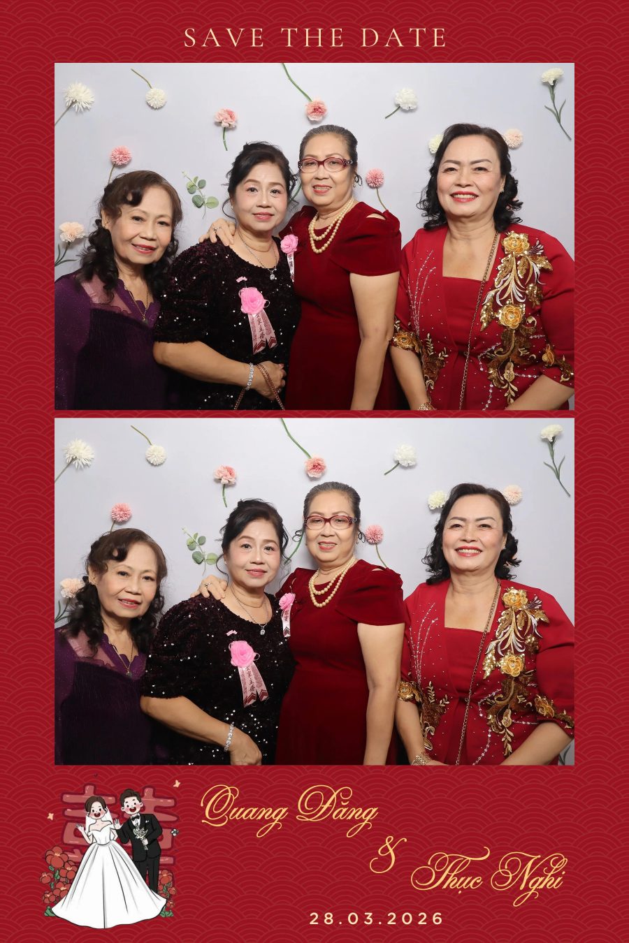 Chupbox Wedding Photobooth for Dang & Nghi at Queen Plaza Ky Hoa