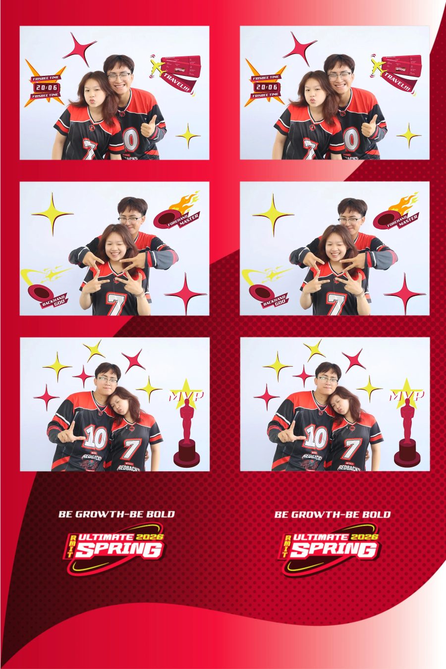 Chupbox Photobooth of RMIT Ultimate Frisbee Club at RMIT university in HCM