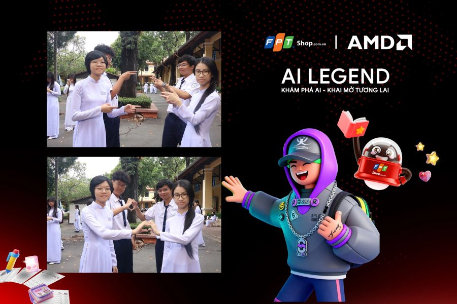 Chupbox Photobooth photo for FPT Shop Event at Nguyễn Thị Minh Khai High School