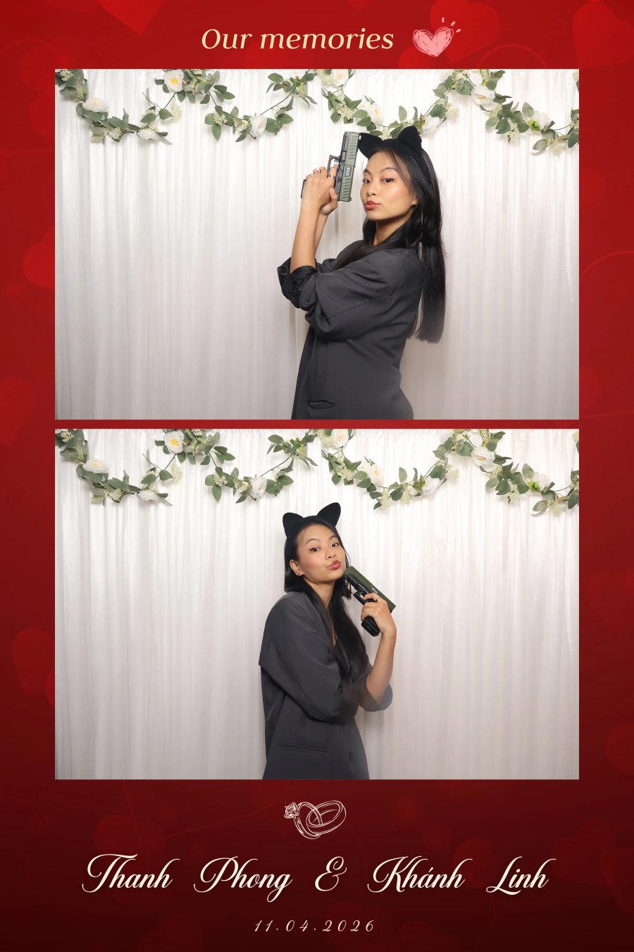 Chupbox Photobooth for Phong & Linh Wedding at Luxury Palace