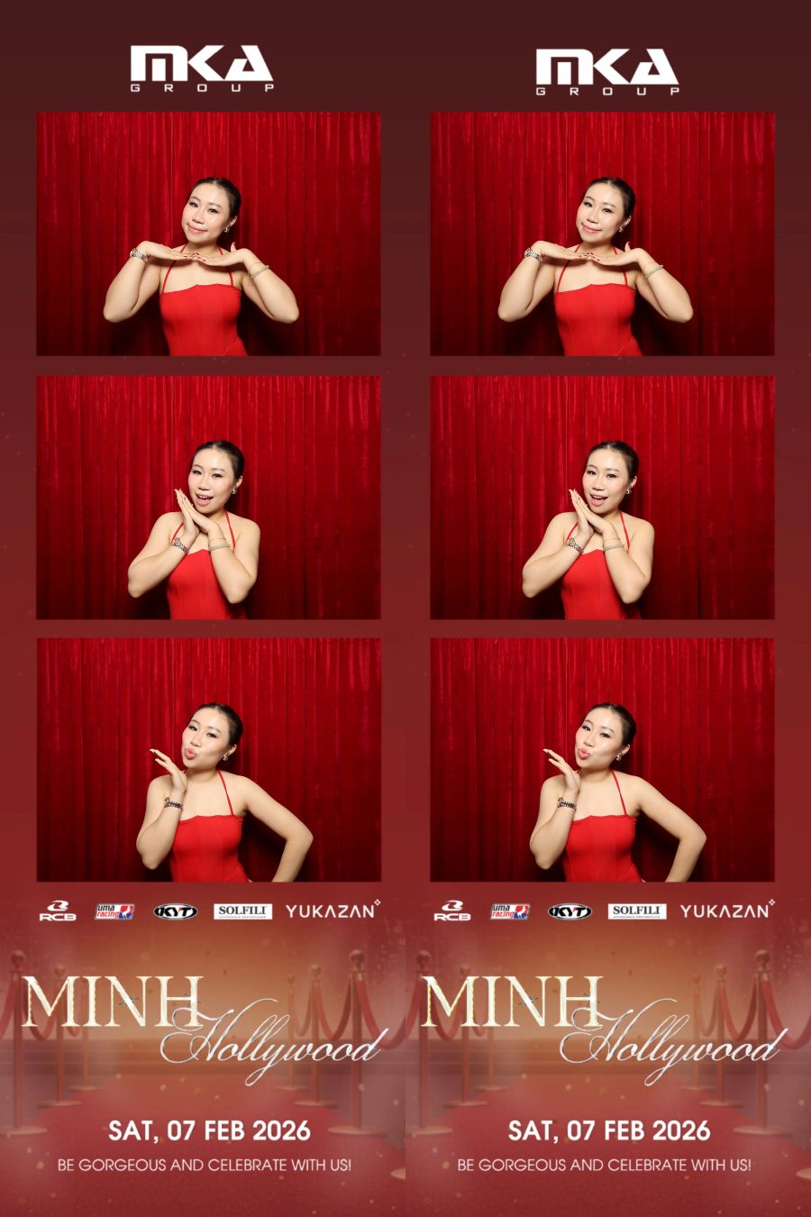 Chupbox photobooth event at hotel equatorial for Year-end party