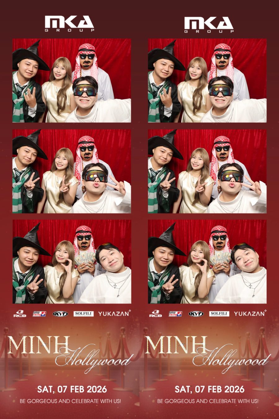 Chupbox photobooth event at hotel equatorial for Year-end party