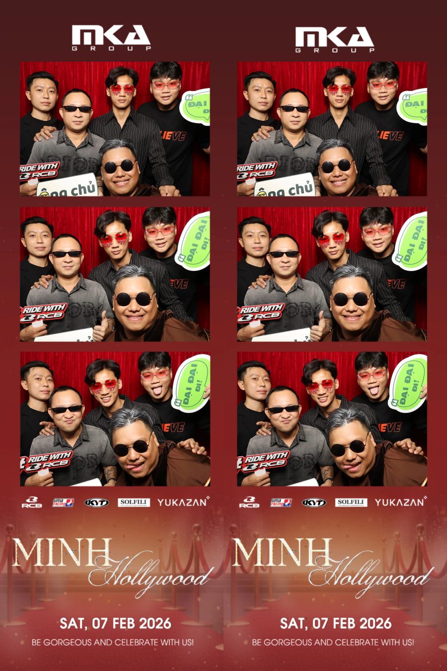 Chupbox photobooth event at hotel equatorial for Year-end party