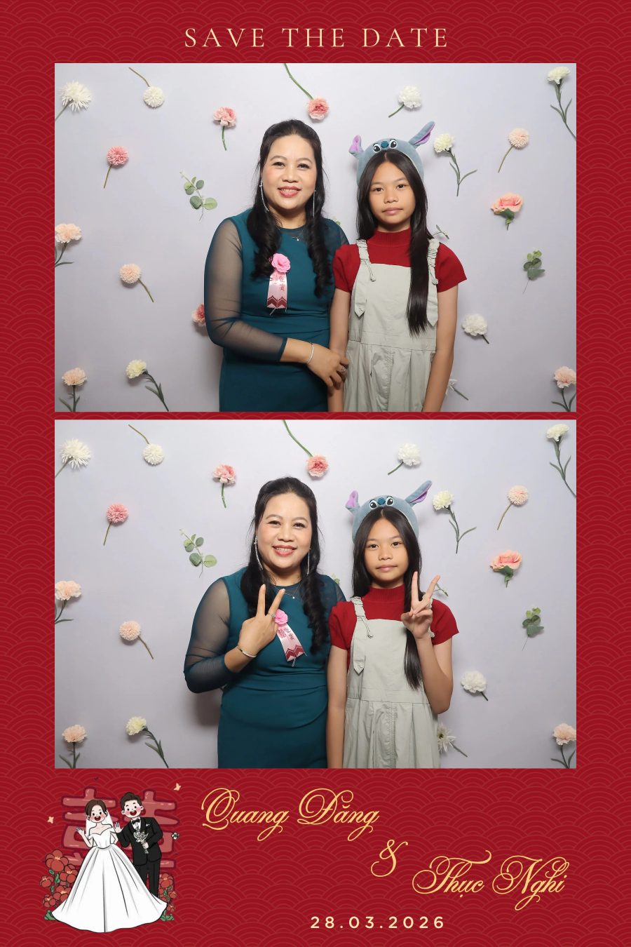 Chupbox Wedding Photobooth for Dang & Nghi at Queen Plaza Ky Hoa