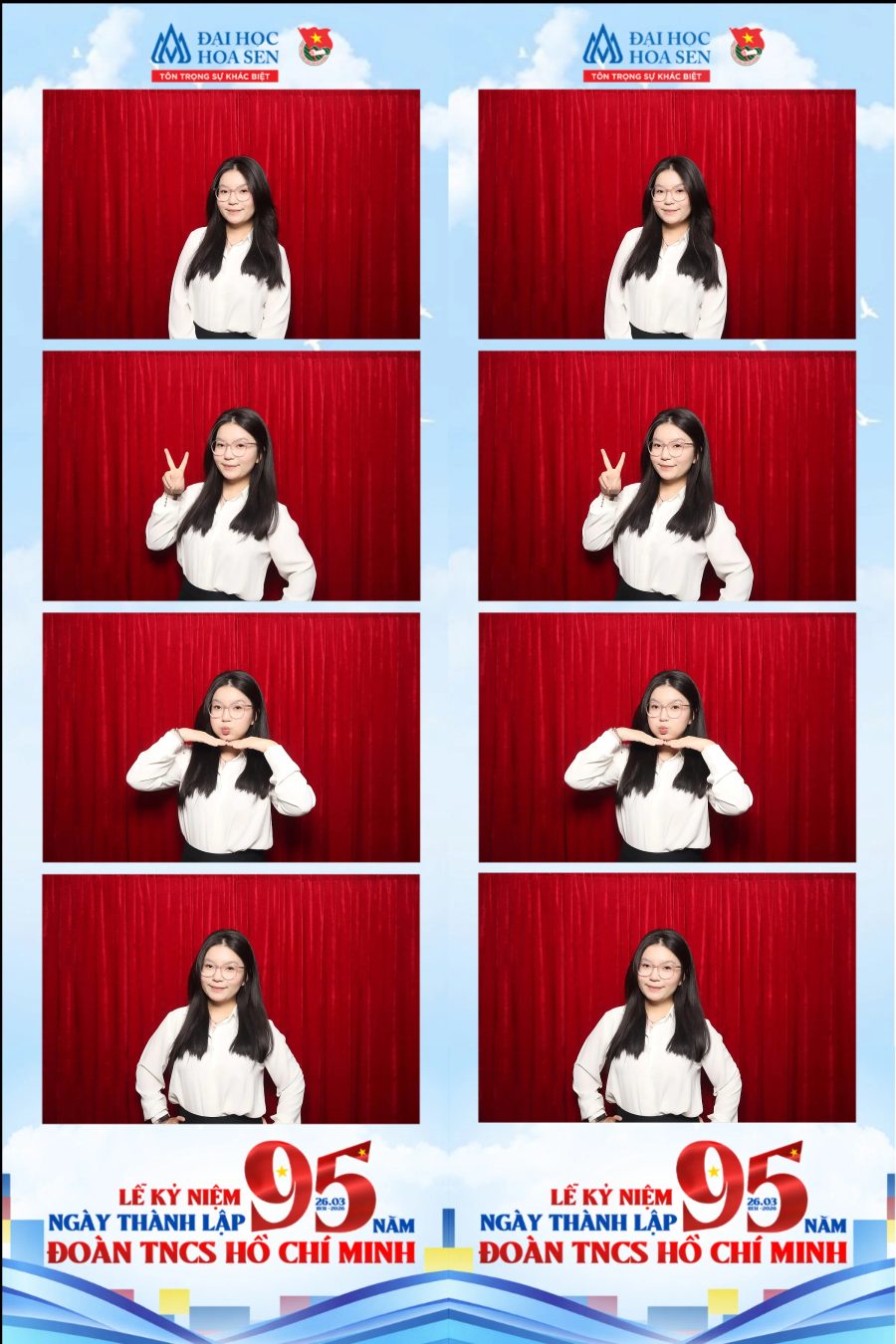 Chupbox Photobooth at Hoa Sen University for the 95th Anniversary of the Ho Chi Minh Communist Youth Union