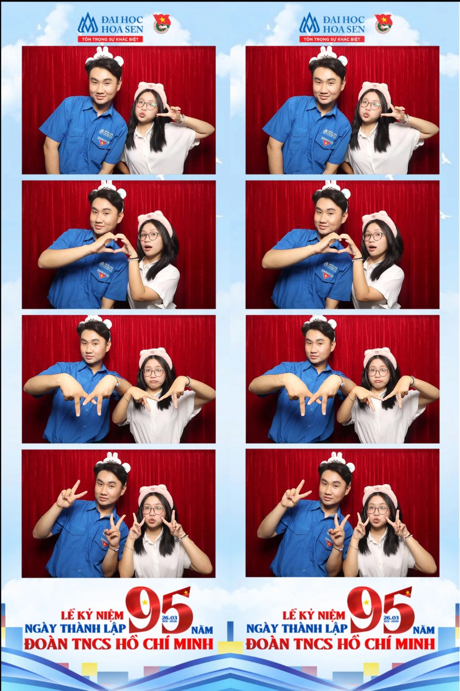 Chupbox Photobooth at Hoa Sen University for the 95th Anniversary of the Ho Chi Minh Communist Youth Union