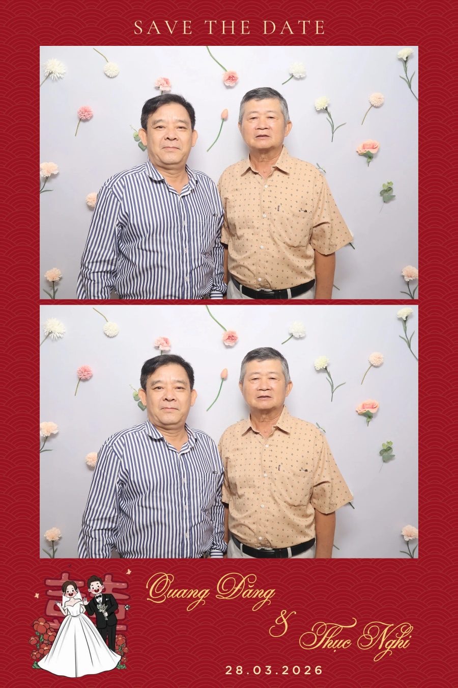 Chupbox Wedding Photobooth for Dang & Nghi at Queen Plaza Ky Hoa