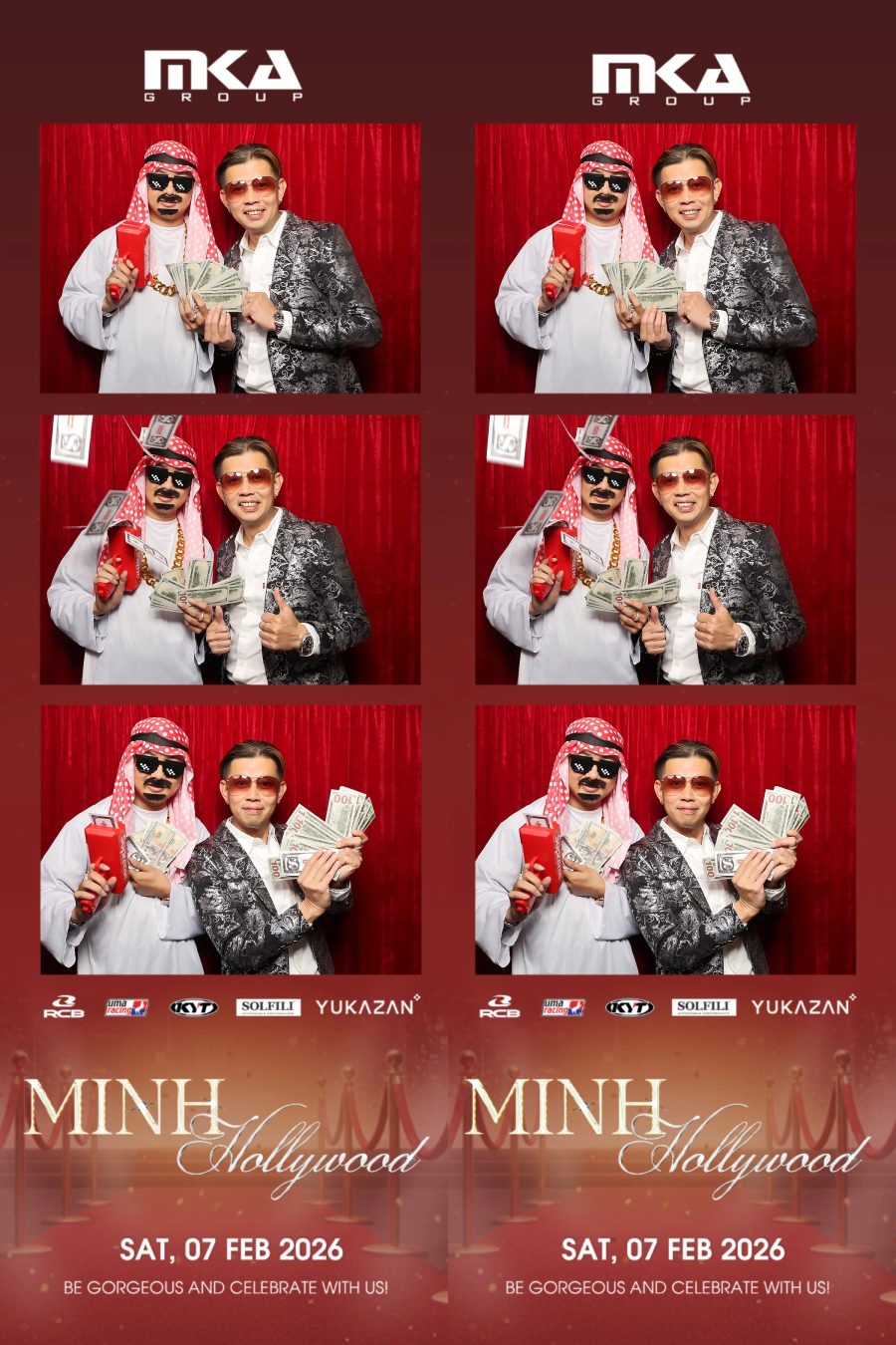 Chupbox photobooth event at hotel equatorial for Year-end party