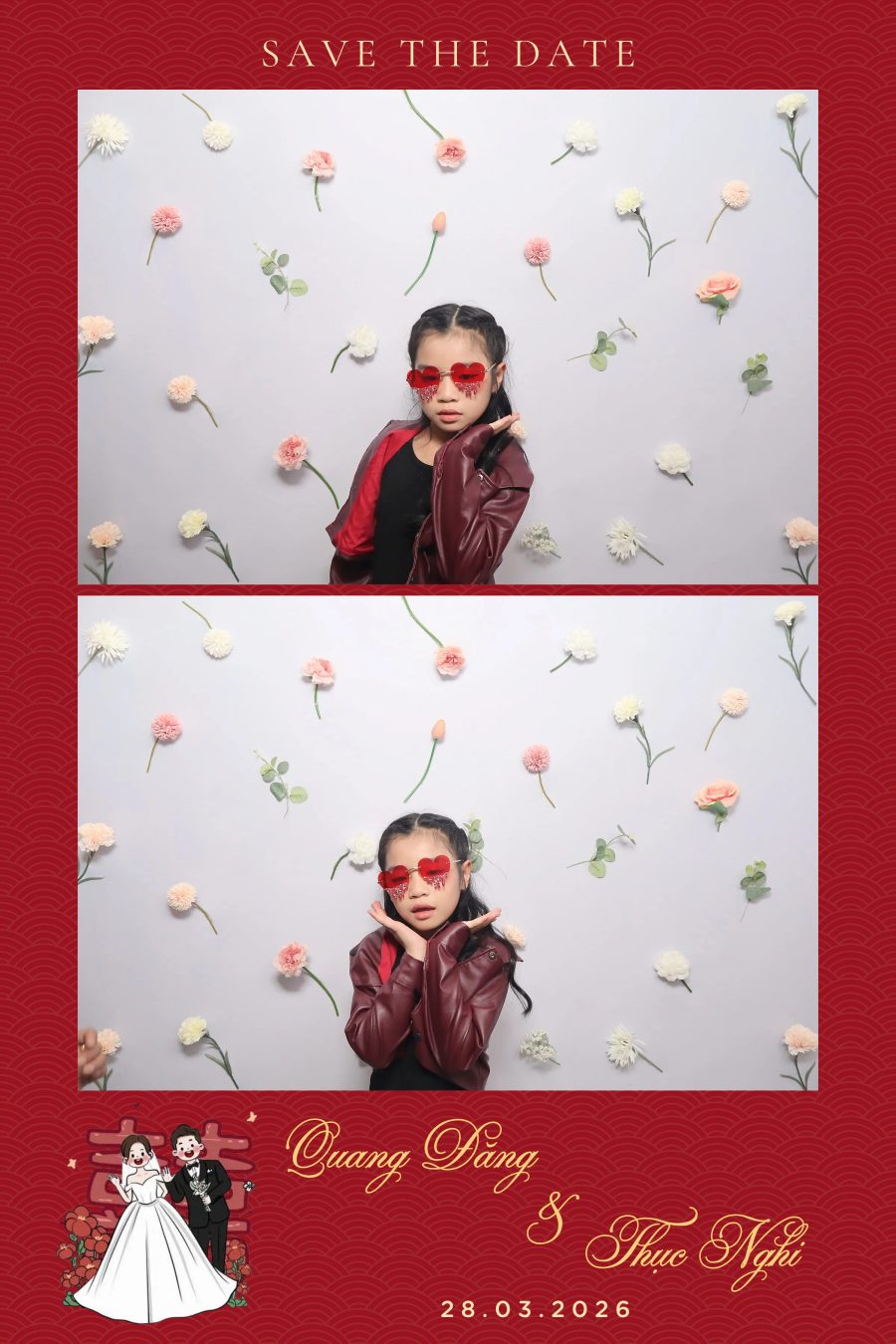 Chupbox Wedding Photobooth for Dang & Nghi at Queen Plaza Ky Hoa