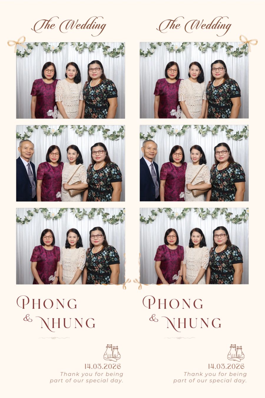 Chupbox Wedding photobooth for Phong & Nhung at Luxury Palace