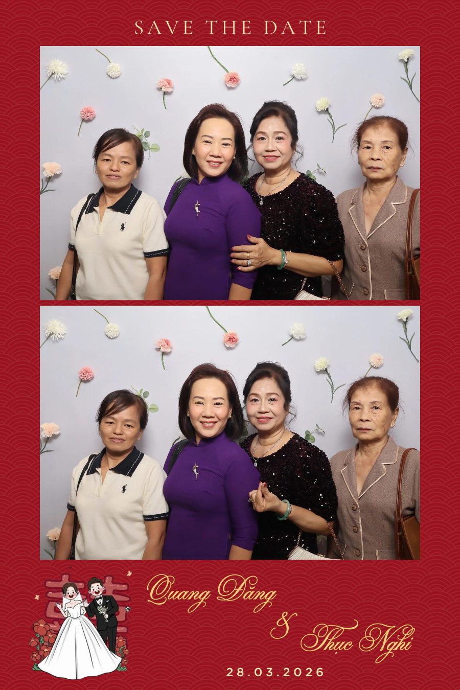 Chupbox Wedding Photobooth for Dang & Nghi at Queen Plaza Ky Hoa