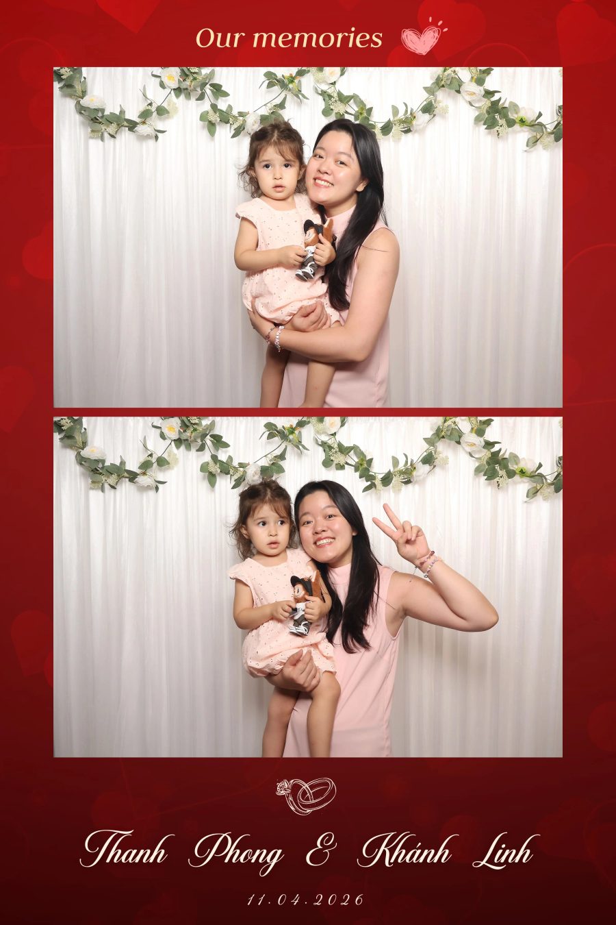 Chupbox Photobooth for Phong & Linh Wedding at Luxury Palace