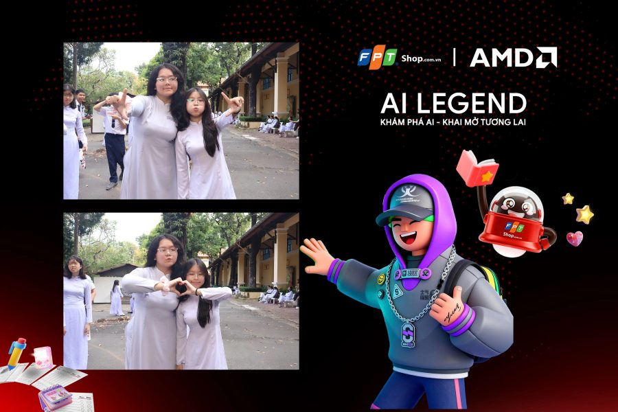 Chupbox Photobooth photo for FPT Shop Event at Nguyễn Thị Minh Khai High School