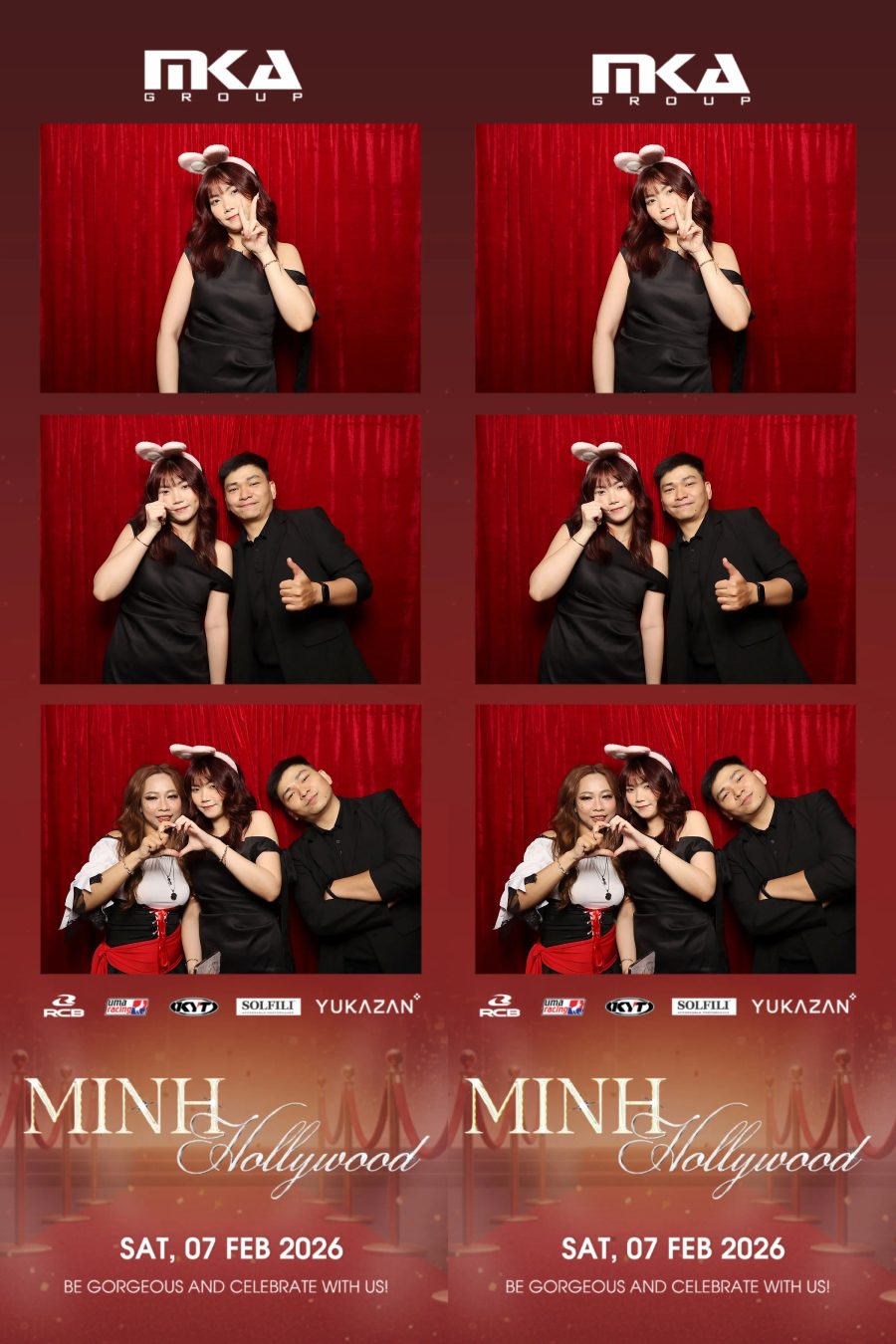 Chupbox photobooth event at hotel equatorial for Year-end party