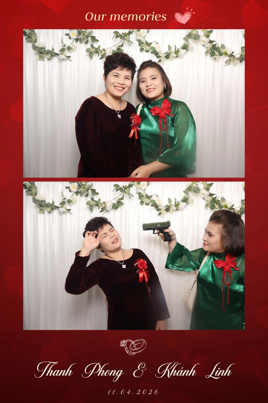 Chupbox Photobooth for Phong & Linh Wedding at Luxury Palace