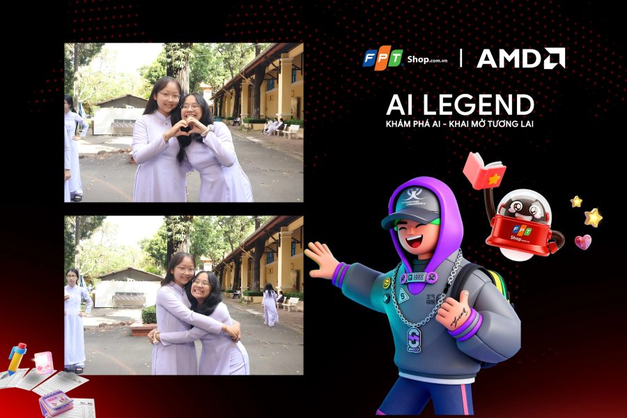 Chupbox Photobooth photo for FPT Shop Event at Nguyễn Thị Minh Khai High School