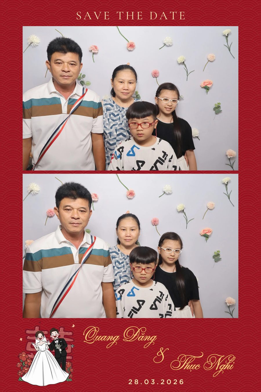 Chupbox Wedding Photobooth for Dang & Nghi at Queen Plaza Ky Hoa