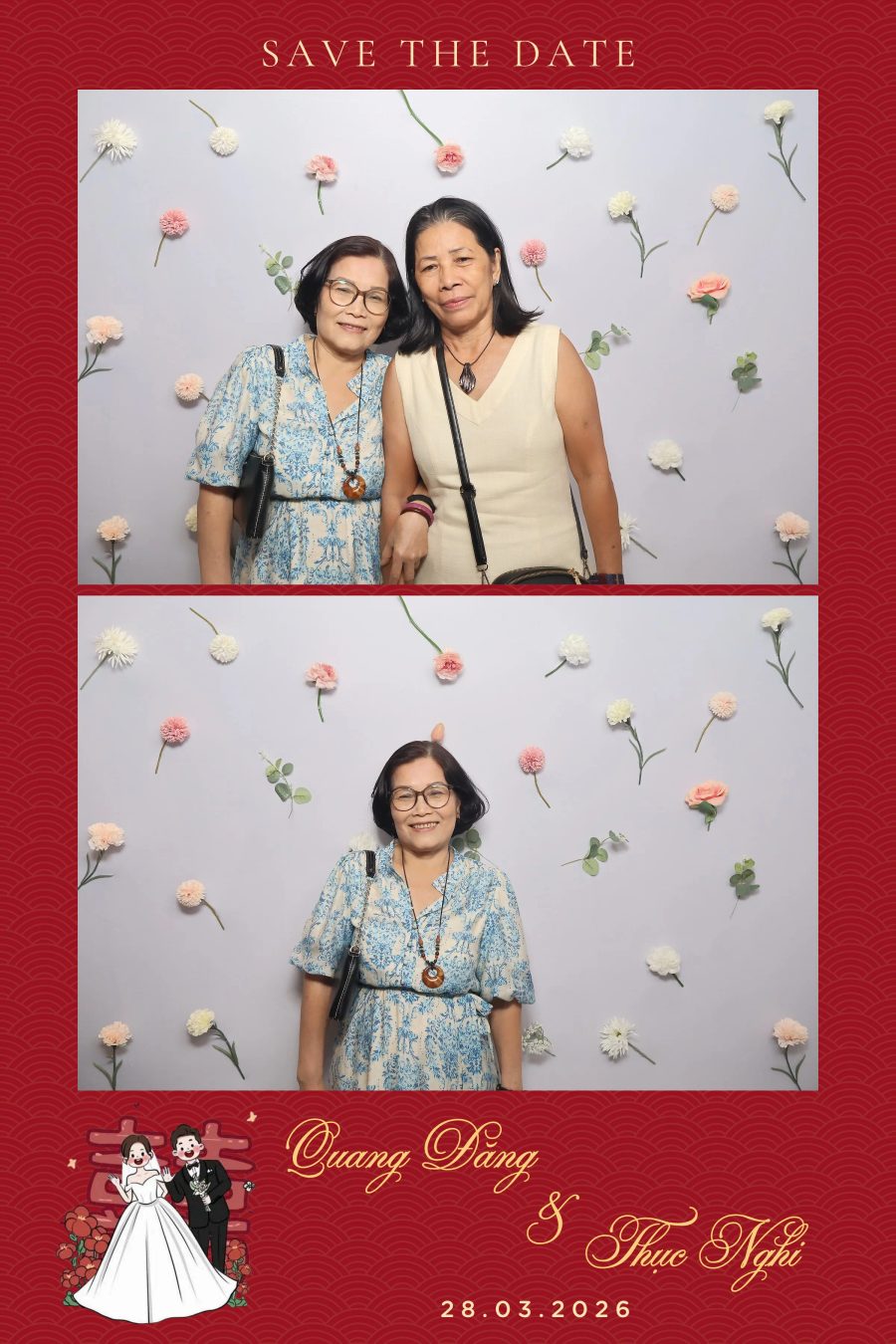 Chupbox Wedding Photobooth for Dang & Nghi at Queen Plaza Ky Hoa