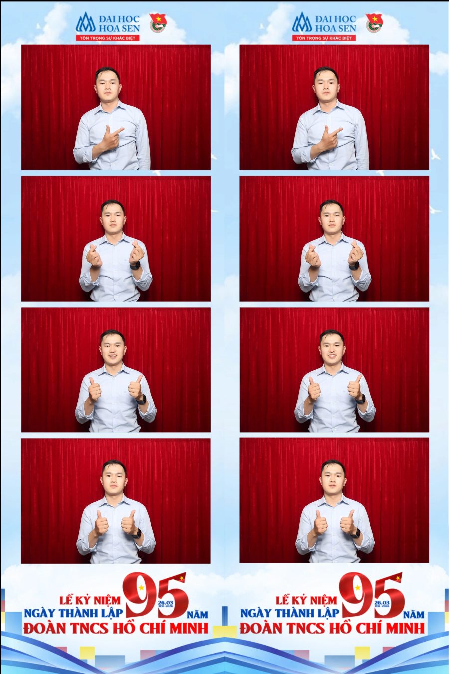 Chupbox Photobooth at Hoa Sen University for the 95th Anniversary of the Ho Chi Minh Communist Youth Union
